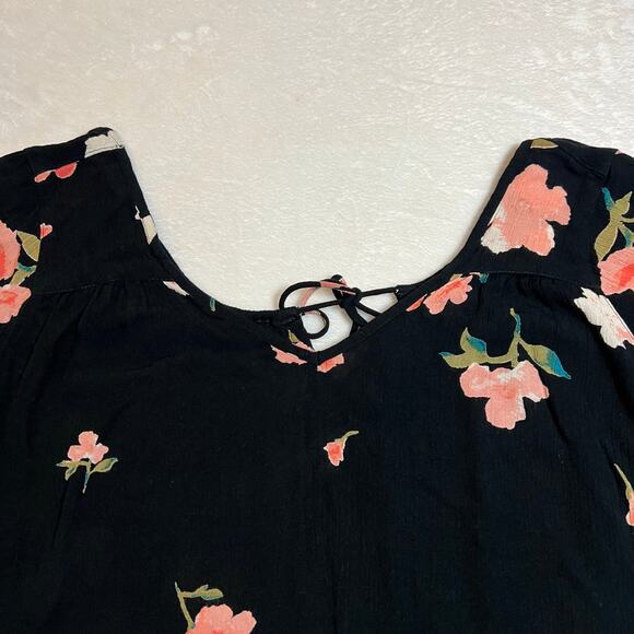 Billabong Distant Highway Blouse Top Size Small Lightweight Floral Print - Picture 5 of 11